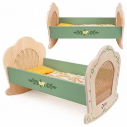 CLASSIC WORLD Drewniana Vintage Kołyska-Łóżeczko dla Lalek