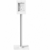 Neomounts FL15-650WH1 Tablet floor stand - 75u00b0 tiltable - 90u00b0 rotatable - lockable (incl. lock) - VESA 75x75 -
