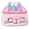 Plush Children's Cosmetic Bag Bunny Glitter Pink 20cm