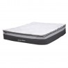 Bed LOUIS 160x200cm, with mattress HARMONY TOP, grey