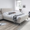 Кровать LUCIA с матрасом HARMONY TOP (86864) 160x200см, обивка из мебельного текстиля, цвет  бежевый