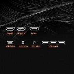 GIGABYTE M27UA 27" UHD Gaming Monitor - 3840 x 2160, 160Hz, 1ms, 400 cd/m², FreeSync Premium, HDR ready, HDMI 2.1,