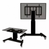 Neomounts PLASMA-M2500TBLACK TV trolley - 42-100" - max 150 kg - motorised h 91-141 cm - VESA 400x200-800x600 - table