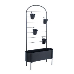 Lillepostament DEIA 70,5x26xH137cm, must