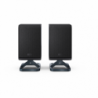 Sharp HT-SPR52021(BK) Q Soundbar 2.0.2 Wireless Rear Surround Speakers, Black Sharp
