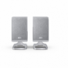 Sharp HT-SPR52021(SL) Q Soundbar 2.0.2 Wireless Rear Surround Speakers, Silver Sharp