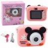 Digital Camera For Kids Mouse Pink 48Mpx HD 1080P