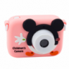 Digital Camera For Kids Mouse Pink 48Mpx HD 1080P