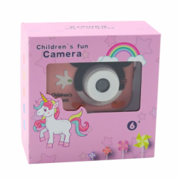 Digital Camera For Kids Mouse Pink 48Mpx HD 1080P