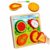 Puzzle Board 2in1 Wooden Educational Fruit Marker