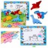 Puzzle Board 2in1 Wooden Educational Marker Dinosaurs 12pcs