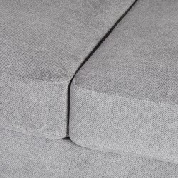 Угловой диван KENDRA левый угол 268x89 165xH84см, материал покрытия  ткань, цвет  светло-серый
