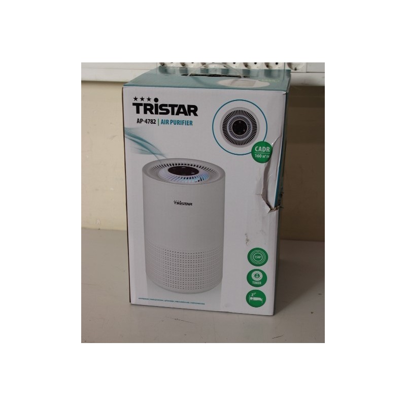 SALE OUT. Tristar AP-4782 Air Purifier, White Tristar Air Purifier AP-4782 35 W 15 mu00b3 White DAMAGED