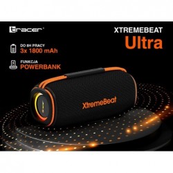 Tracer XtremeBeat Ultra TWS Portable Bluetooth Speaker Black 25 W