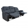 Sofa DIXON 3-seater recliner, dark grey