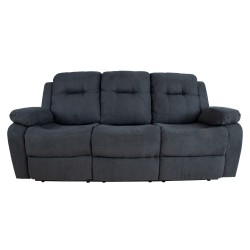 Diivan DIXON 3-kohaline recliner, 210x95xH102cm, tumehall, polüesterkangas, vineer, metall