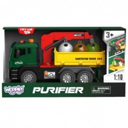 WOOPIE Ciężarówka Śmieciarka z Dźwigiem Segregacja Śmieci - skala 1:10