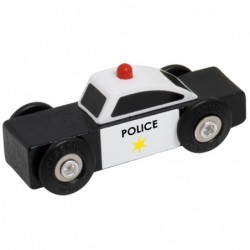 CLASSIC WORLD Drewniane Samochodziki Policja Straż Laweta Zestaw 3 szt.