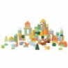 CLASSIC WORLD Zestaw Drewnianych Klocków Leśny Świat 100 el.