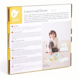 CLASSIC WORLD Gra Sensoryczna Liść Lotosu Dopasuj Kształty i Kolory