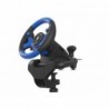 GENESIS SEABORG 350 Black, Blue USB Steering wheel + Pedals Nintendo Switch, PC, PlayStation 4, Playstation 3, Xbox 360,