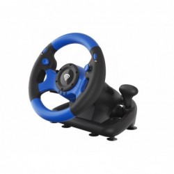 GENESIS SEABORG 350 Black, Blue USB Steering wheel + Pedals Nintendo Switch, PC, PlayStation 4, Playstation 3, Xbox 360,