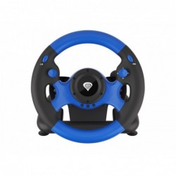 GENESIS SEABORG 350 Black, Blue USB Steering wheel + Pedals Nintendo Switch, PC, PlayStation 4, Playstation 3, Xbox 360,