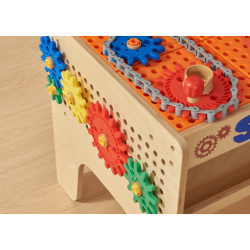 MASTERKIDZ Drewniany Warsztat XXL Montessori STEM z Narzędziami + Akcesoria