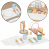 Wooden Children's Tableware Set Tableware Stand 33El