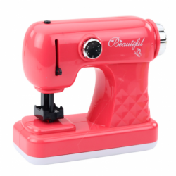 Toy Sewing Machine With Mouse For Kids Light Pink