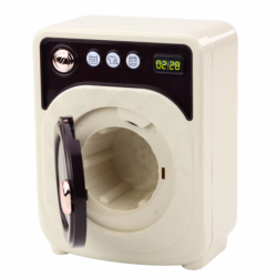 Toy Washing Machine For Kids Elegant Lights Sounds Rotating Drum White