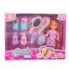 Mini Doll Set Care Accessories Pink Dress