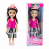 Mini Princess Doll with Crown Colorful Dress 14cm Mix
