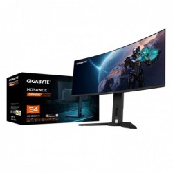 GIGABYTE MO34WQC 34" OLED WQHD Curved Gaming Monitor - 3440 x 1440, 175Hz, 0.03ms, KVM, 250 cd/m², FreeSync Premium
