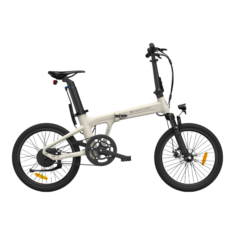 Kokkupandav elektrijalgratas ADO A20S AIR esiamordiga, Ivory (valge)