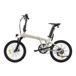 Kokkupandav elektrijalgratas ADO A20S AIR esiamordiga, Ivory (valge)