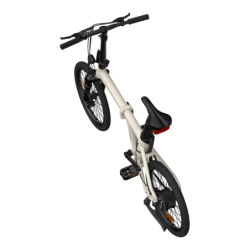 Kokkupandav elektrijalgratas ADO A20S AIR esiamordiga, Ivory (valge)