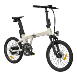 Kokkupandav elektrijalgratas ADO A20S AIR esiamordiga, Ivory (valge)