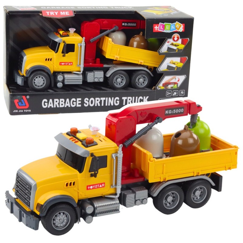 Garbage Sorting Truck Waste Containers Lights Sounds