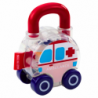 Set of Cars With Key Educational Police Fire Ambulance 3pcs