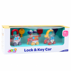 Set of Cars With Key Educational Police Fire Ambulance 3pcs