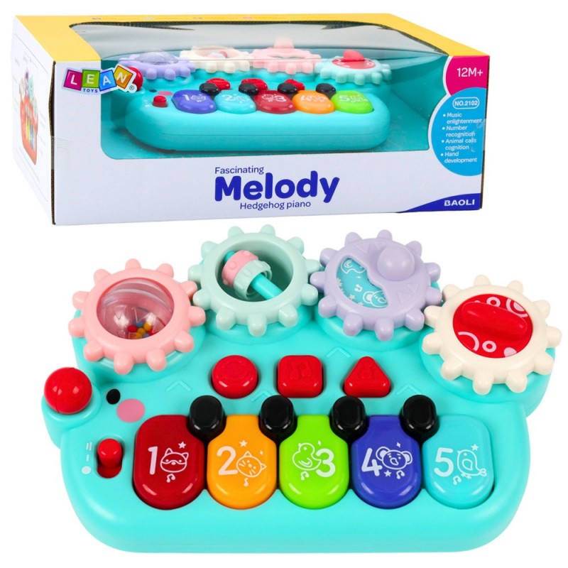 Interactive Piano For Kids Gears Blue