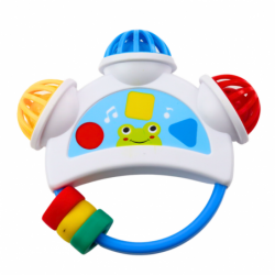 Set of musical toys for toddlers. Telephone, tambourine, keys, sounds, 3 pcs.
