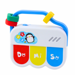 Set of musical toys for toddlers. Telephone, tambourine, keys, sounds, 3 pcs.