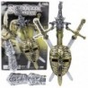 Knight Set 3 Swords Mask Protectors Realistic Decorations