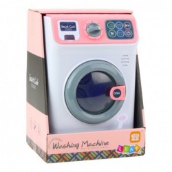 Children's Washing Machine Rotating Drum Lights Sounds White Pink