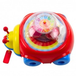 Ladybug Ride-on Pull Toy With Balls And Clock Colorful