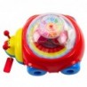 Ladybug Ride-on Pull Toy With Balls And Clock Colorful