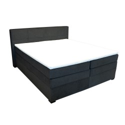 Continental bed TENNESSI STORAGE 180x200cm, dark grey