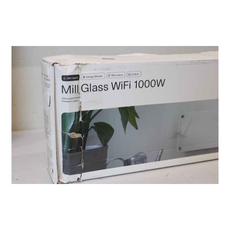 SALE OUT.  Mill Heater GL1000LWIFI3 WiFi Gen3 Panel Heater Power 1000 W White DAMAGED PACKAGING, MARK ON